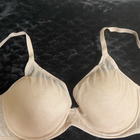 Natori 32DD BRA Tan Highlight Contour Winkle-free Pads Cafe Mesh Stretch 721267 - Picture 1 of 9